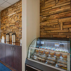snack and coffee bar in lobby